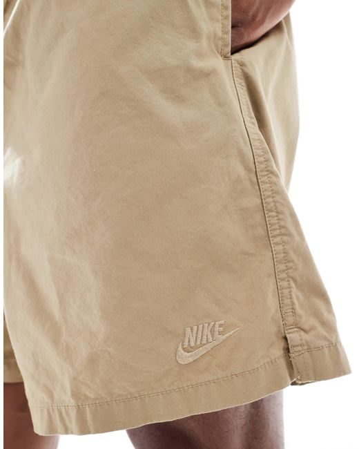 Nike Club – shorts aus webstoff in White für Herren