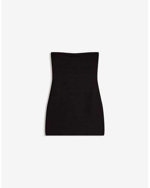 Bershka Blue Mini Bandeau Dress