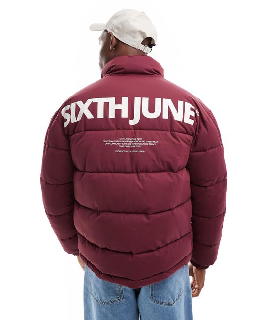 Sixth June – pufferjacke in Red für Herren