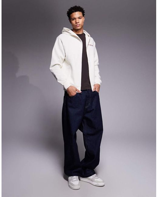 ICECREAM Gray Waitress Zip Through Hoodie for men