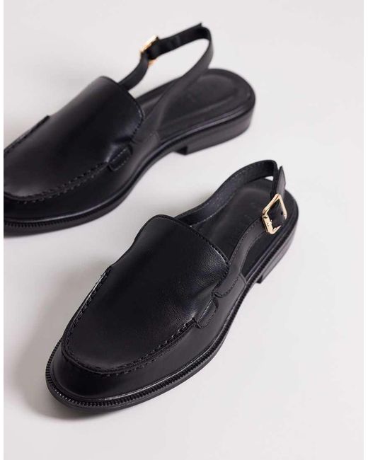 SEQWL White Sling Back Loafer