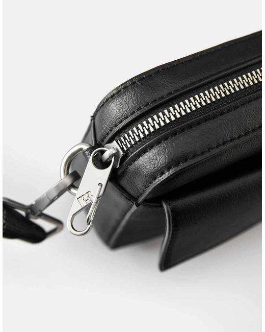 Pull&Bear Black Casual Crossbody Bag for men