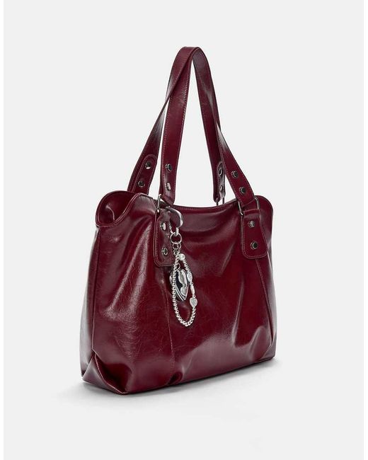 Pull&Bear Purple Shoulder Bag