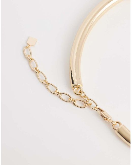 ASOS Natural Torque Necklace With Loop Detailing