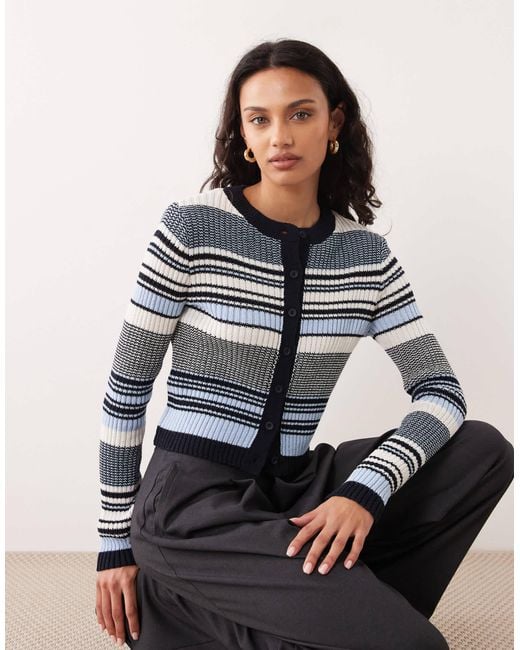 Mango Gray Knitted Cardigan
