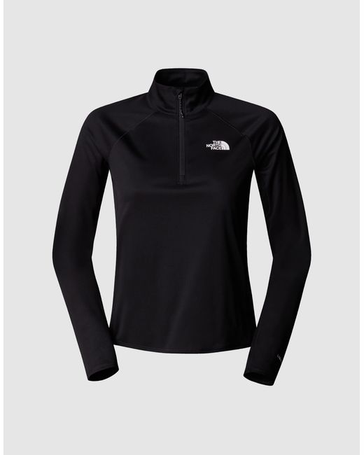 Sunriser - top à manches longues et col zippé The North Face en coloris Black