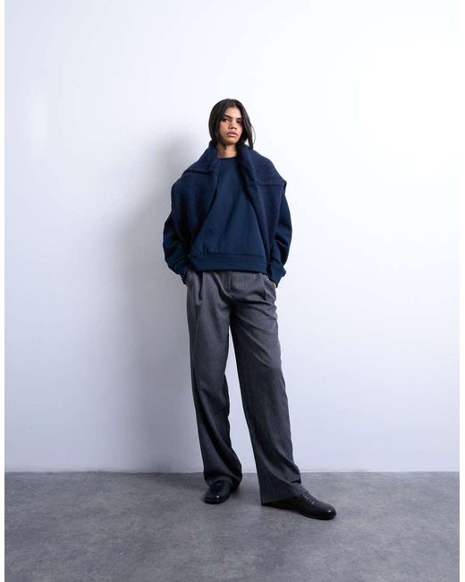 TOPSHOP Blue Ultimate Sweat