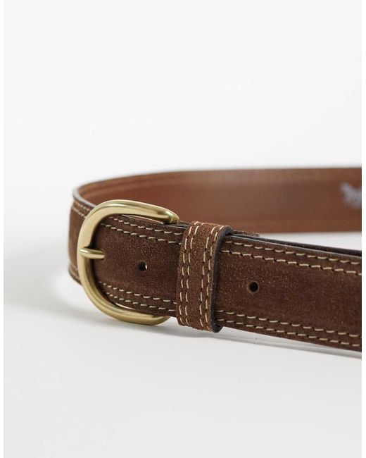 Levi's Brown Olivia Classic Feather Edge Ather Belt
