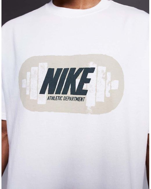 Nike White M90 Graphic T-Shirt for men