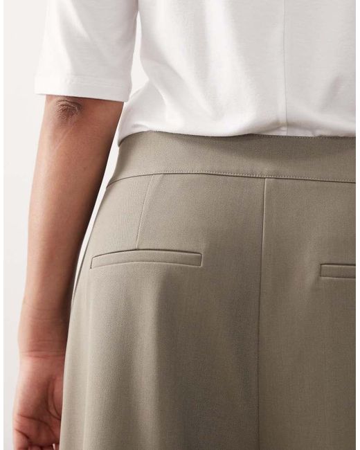 ARRANGE Natural Curve Draped Tailored Wide Leg Trouser