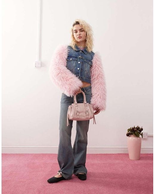 Monki Pink Denim Jacket