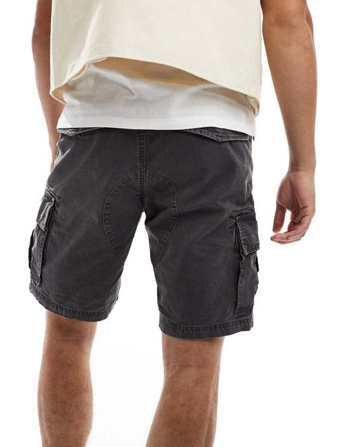 Superdry Blue Heavy Cargo Shorts for men