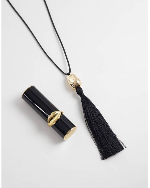 Accessorize White Long Tassle Necklace