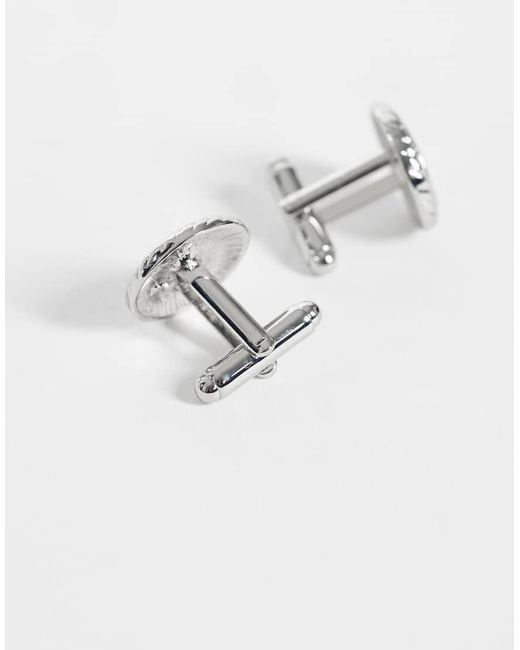 ASOS White Chariot Coin Cufflinks for men