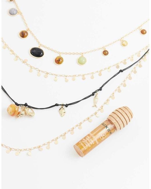 Reclaimed Vintage White Layered Necklace