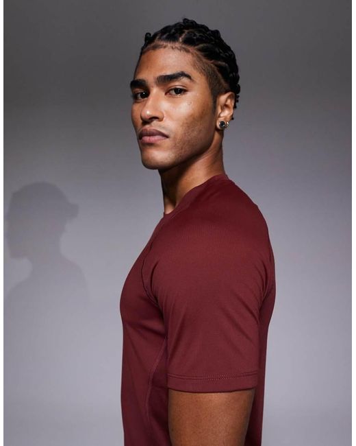 Nike Red Pro Dri-Fit Muscle Fit T-Shirt for men