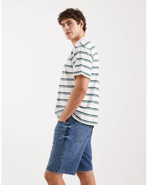 Redefined Rebel Blue Valencia Loose Fit Denim Shorts for men