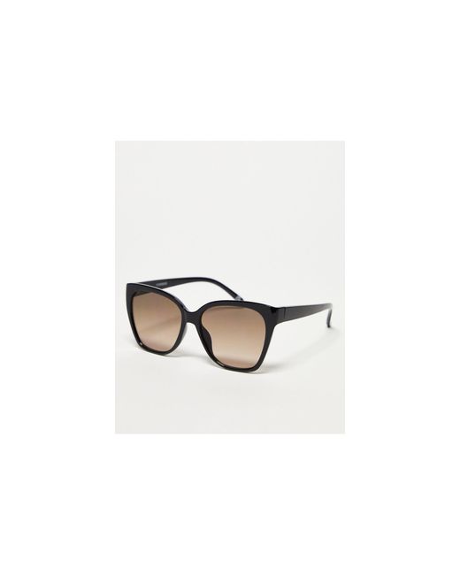 ASOS Black Cat Eye Sunglasses With Lens