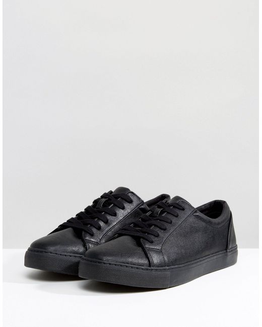 mens wide fit black trainers