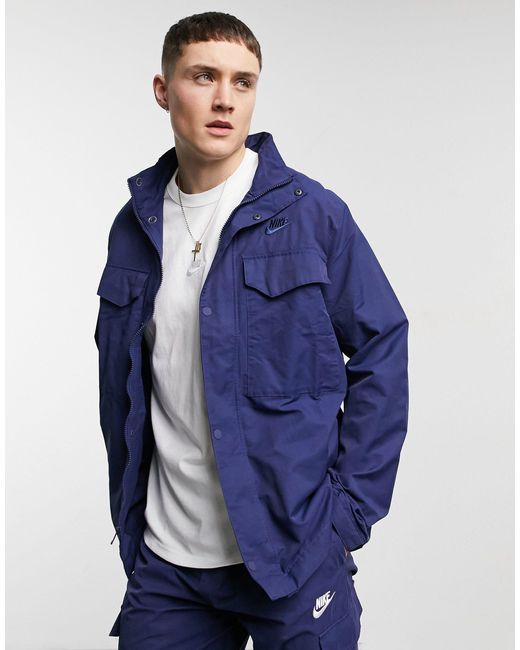 nike navy casual jacket