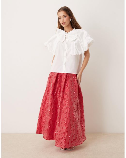 Sister Jane White Dream Oversized Collar Blouse for men