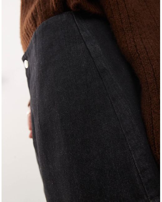 ASOS Pink – volant-jeansrock