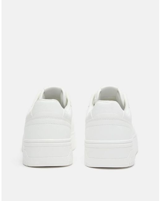 Pull&Bear White Retro Trainers
