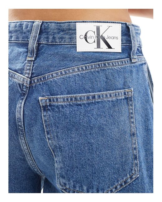 Pantaloncini dritti di Calvin Klein in Blue