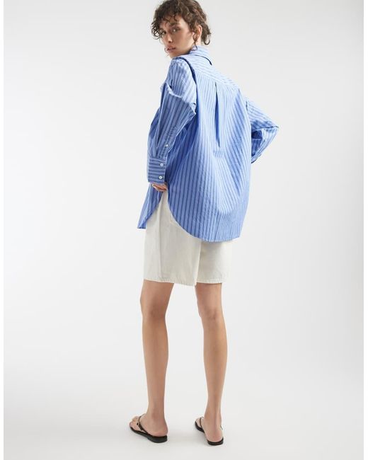 Gap Blue Relaxed Fit Poplin Shirt