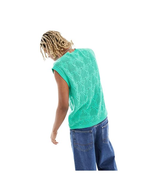Camiseta verde aguamarina sin manchas Native Youth de hombre de color Blue