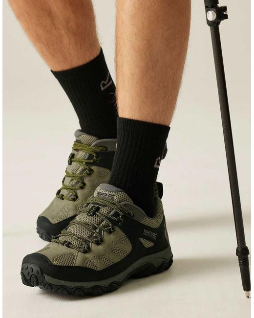 Regatta Black Edgepoint Iv Technical Waterproof Low Walking Boots for men
