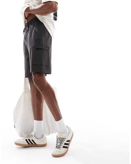 Criminal Damage White Dalston Short Charcoal for men
