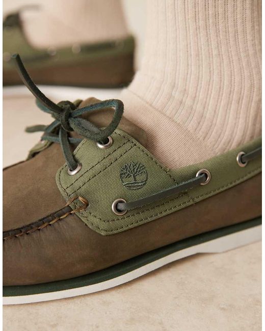 Scarpe Da Barca Con 2 Paia Di Occhielli di Timberland in Natural da Uomo