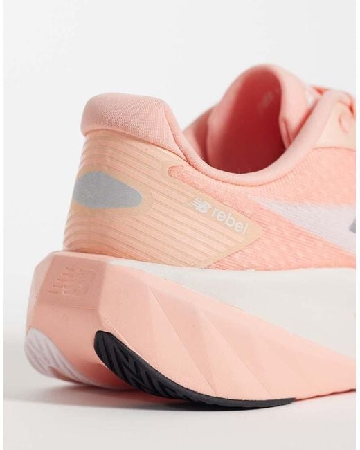 New Balance Pink Fuelcell Rebel V5 Womens Running Trainers