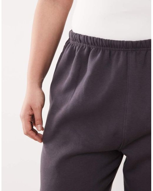 Kaiia Blue Plus Cotton Blend Embroidered Logo Cuffed Trackies