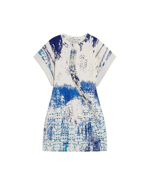 Desigual Blue Knit Dress M. C. Lacroix
