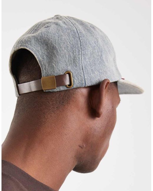 Levi's Gray Relaxed Dad Heritage Cap for men