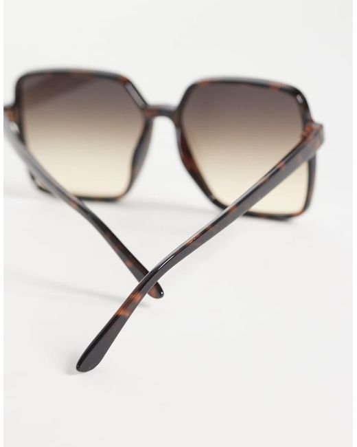 ASOS Natural 70s Square Sunglasses