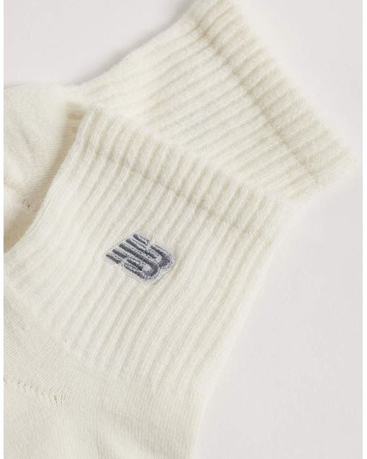 New Balance Natural Logo Patch 3 Pack Ankle Socks for men