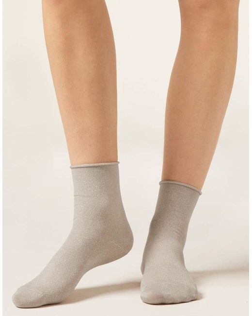Calzedonia White Glitter Socks