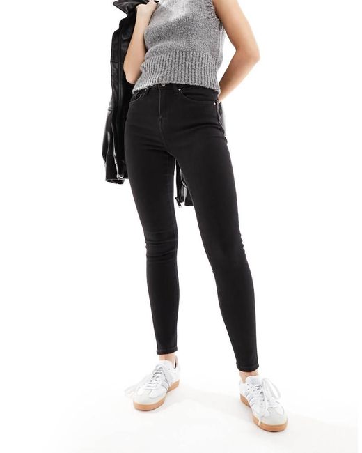 Vaqueros Negros De Corte Pitillo Push Up De ONLY de color Black