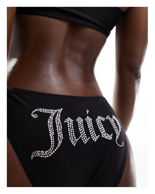 Juicy Couture Brown Diamante Bikini Set