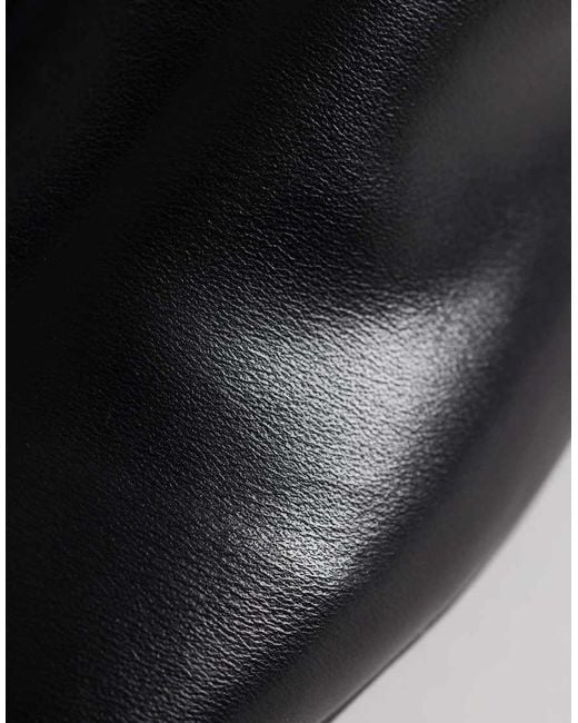 Public Desire Black Emmi Flat Mules