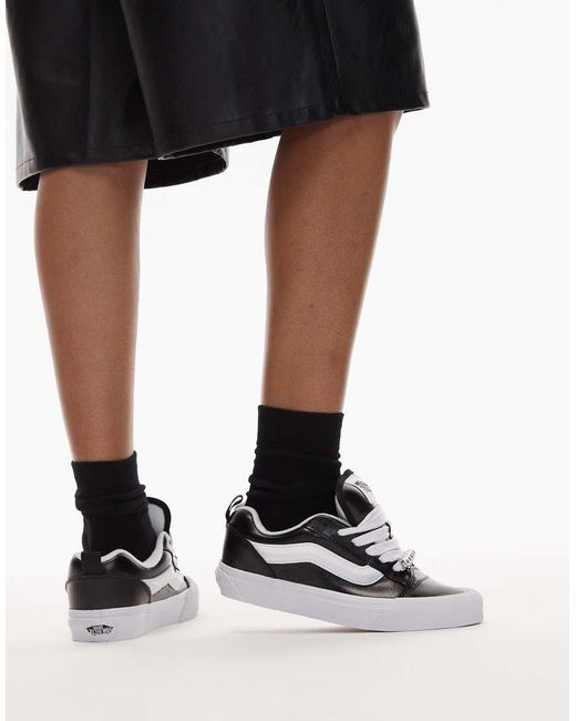 Vans Black Knu Skool Sneakers With Metallic Detailing