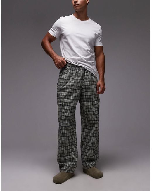 Gramicci Gray Swell Loose Fit Cargo Trousers for men