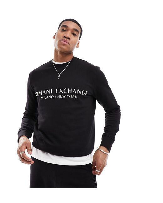 Armani Exchange – sweatshirt in Black für Herren