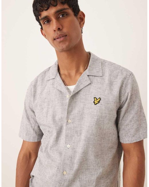 Camicia Oxford di Lyle & Scott in Natural da Uomo