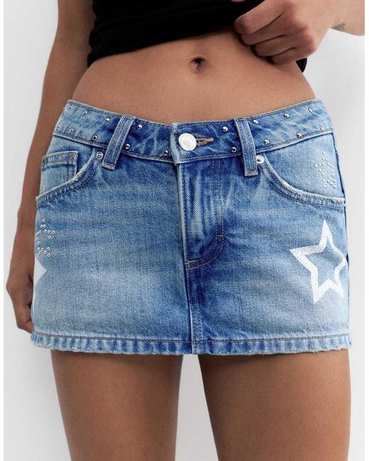 Minigonna di Pull&Bear in Blue