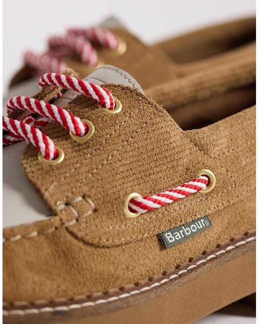 Barbour Brown Darras Boat Shoes