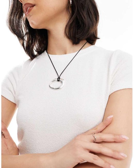 Cotton On White Lighweight Cropped T-Shirt